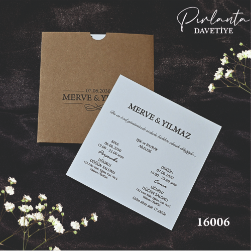 Pırlanta Davetiye -16006