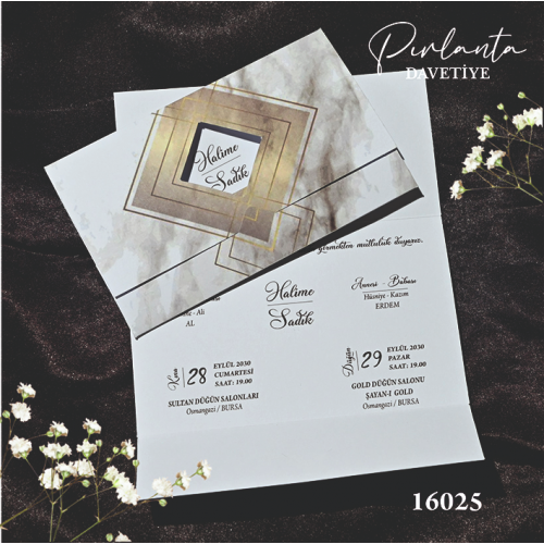 Pırlanta Davetiye -16025