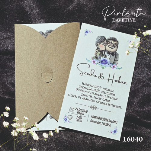 Pırlanta Davetiye -16040